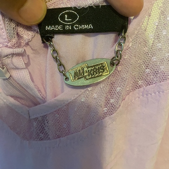 Ali & Kris High-Lo Lavender Midi Dress (L) - Picture 3 of 10